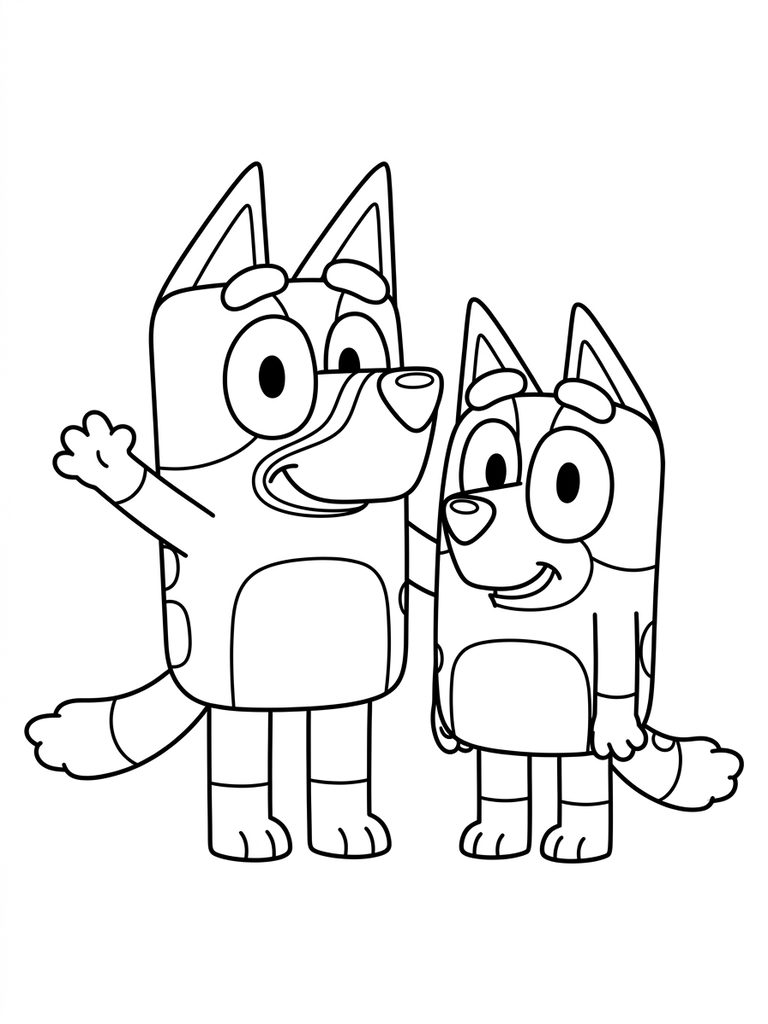 Bluey Coloring Pages