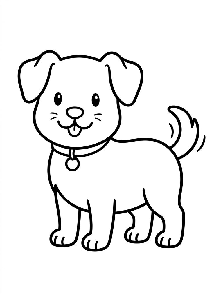 Cartoon Dog Coloring Pages