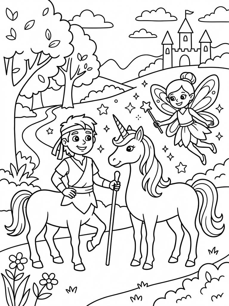 Centaur Coloring Page