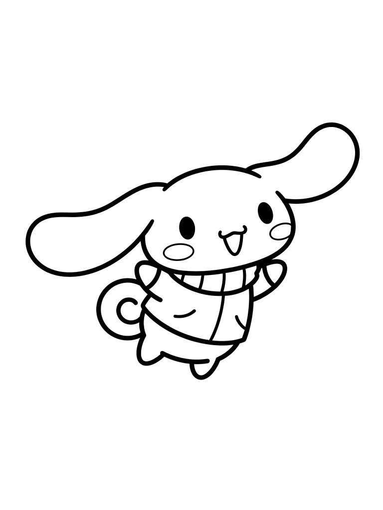 Cinnamoroll Flying Or With Fluffy Ears Coloring Page