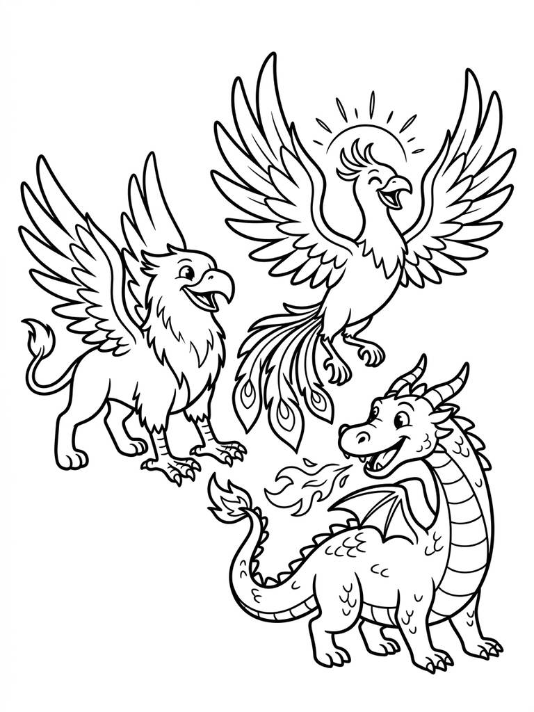 Griffin Coloring Page