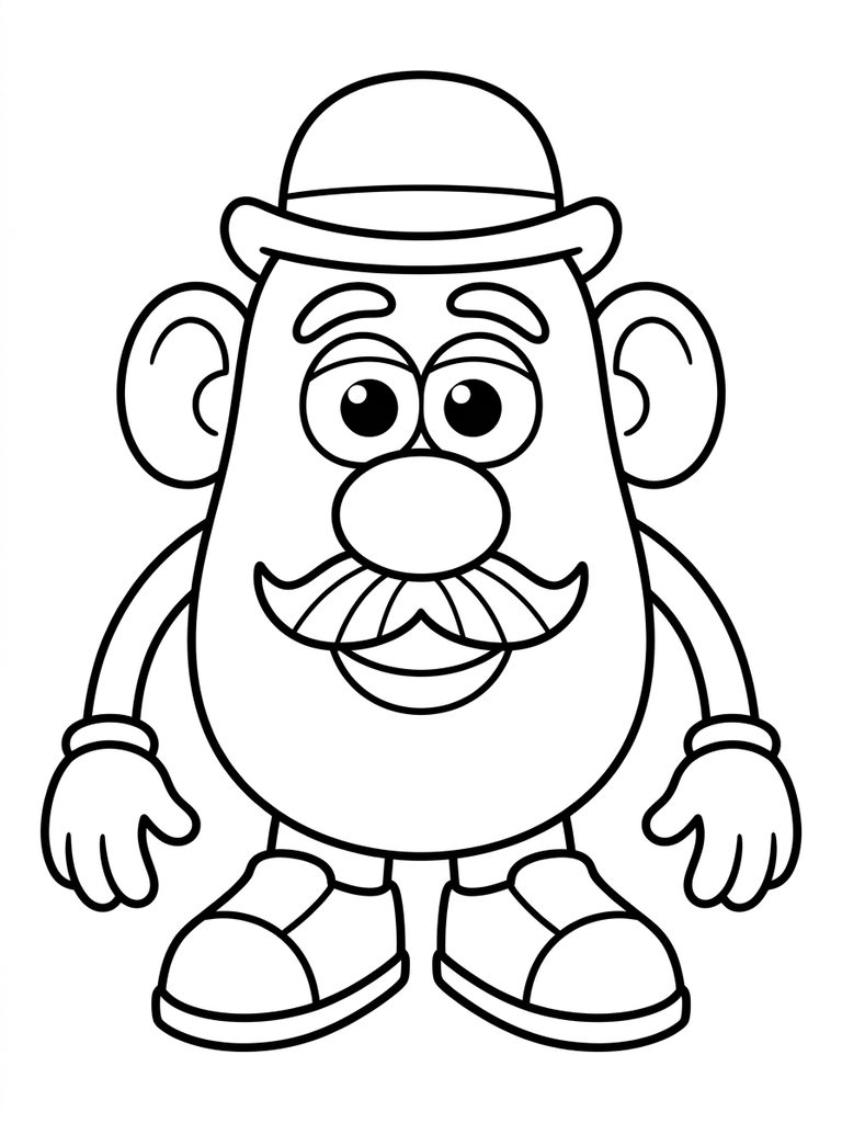 Mr. Potato Head Coloring Page