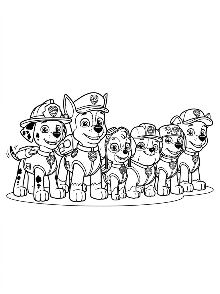 Paw Patrol Coloring Pages
