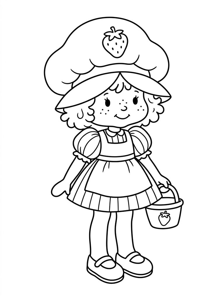 Strawberry Shortcake Coloring Page